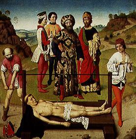 The martyrdom of the St. Erasmus a Dieric Bouts d. Ä.