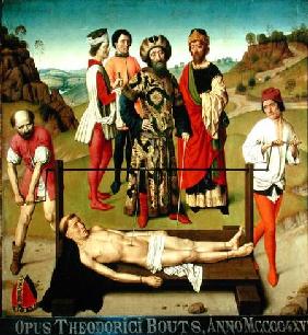 The Martyrdom of Saint Erasmus, central panel from the Triptych of Saint Erasmus