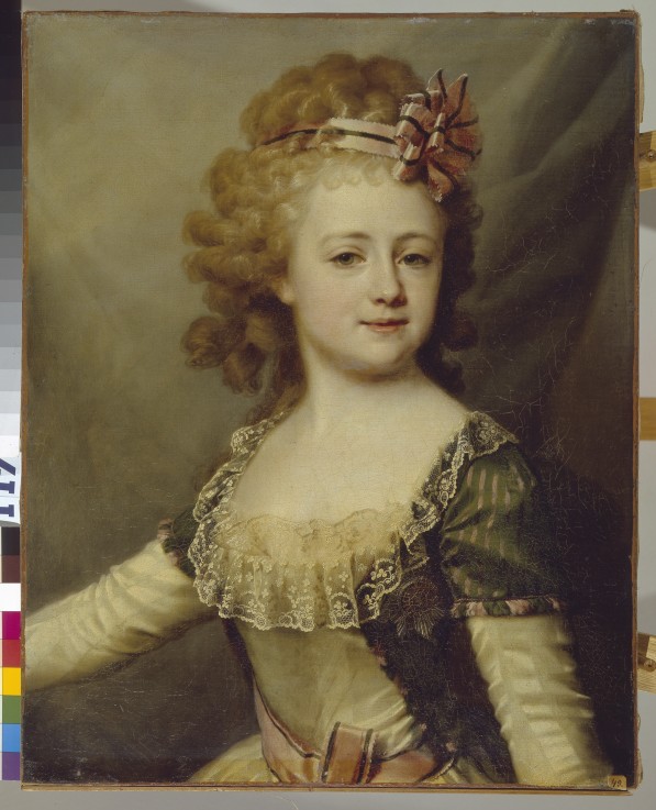 Portrait of Grand Duchess Alexandra Pavlovna (1783-1801) a Dimitrij Grigorjewitsch Lewizkij