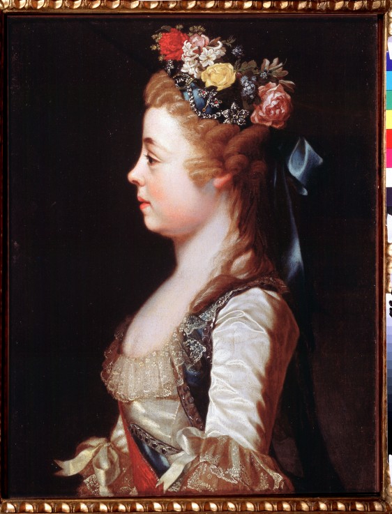 Portrait of Grand Duchess Alexandra Pavlovna (1783-1801) as child a Dimitrij Grigorjewitsch Lewizkij