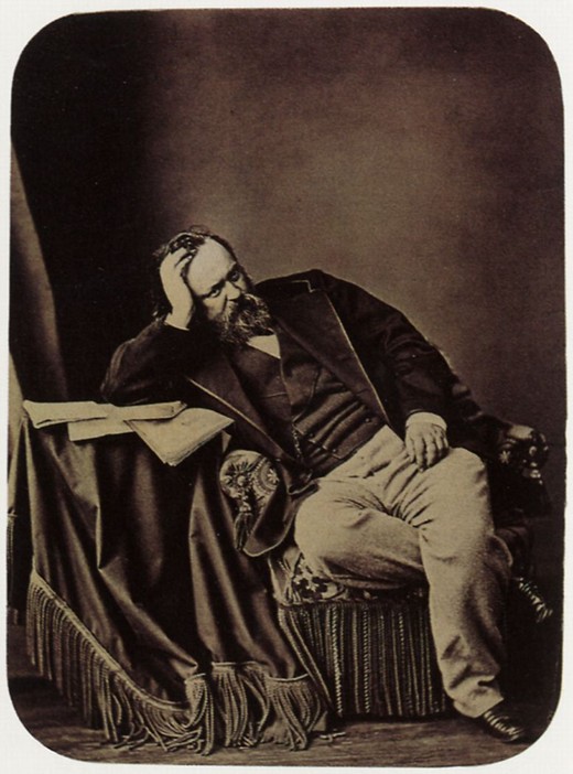 Writer Alexander Herzen (1812-1870) a Dimitrij Grigorjewitsch Lewizkij