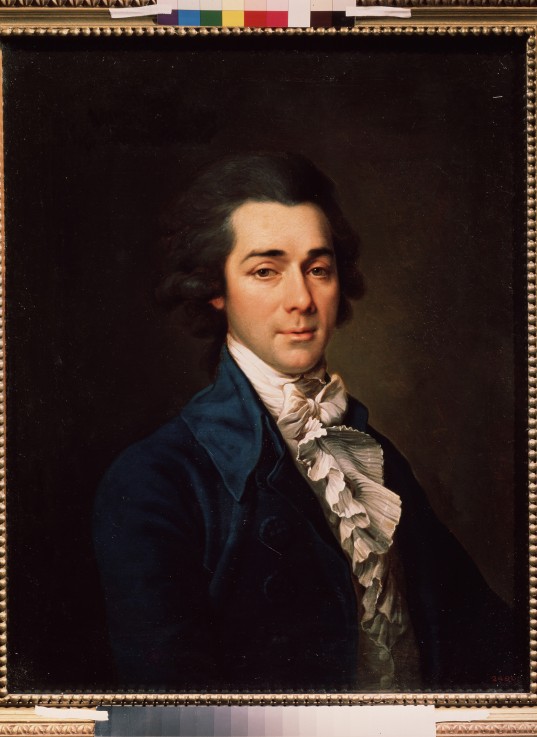 Portrait of the architect, artist and poet Nikolay A. Lvov (1751-1803) a Dimitrij Grigorjewitsch Lewizkij