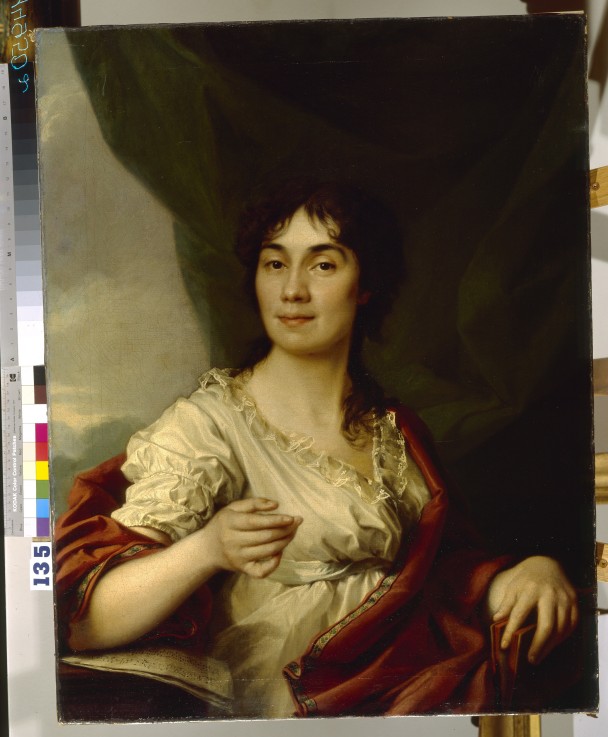 Portrait of Countess Anna Stepanovna Protasova (1745–1826) a Dimitrij Grigorjewitsch Lewizkij
