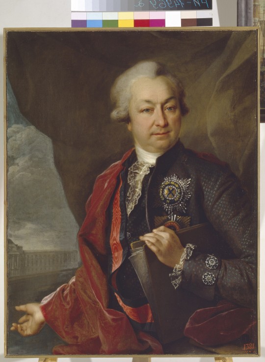 Portrait of the Count Ivan Ivanovich Shuvalov (1727-1797) a Dimitrij Grigorjewitsch Lewizkij