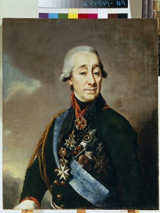 Portrait of Ivan Varfolomeevich Lamb (1764-1801) a Dimitrij Grigorjewitsch Lewizkij