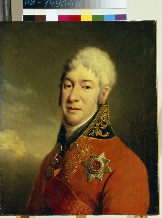 Portrait of Ivan Vladimirovich Lopukhin (1756-1816), philosopher, mystic, writer and humanitarian a Dimitrij Grigorjewitsch Lewizkij