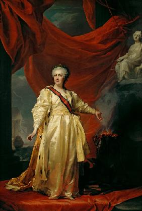 Portrait of Catherine II the Legislatress in the Temple Devoted to the Godess of Justice