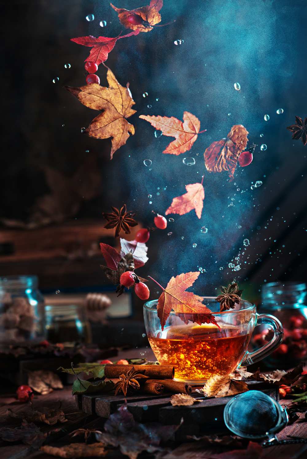 Briar tea with autumn swirl a Dina Belenko