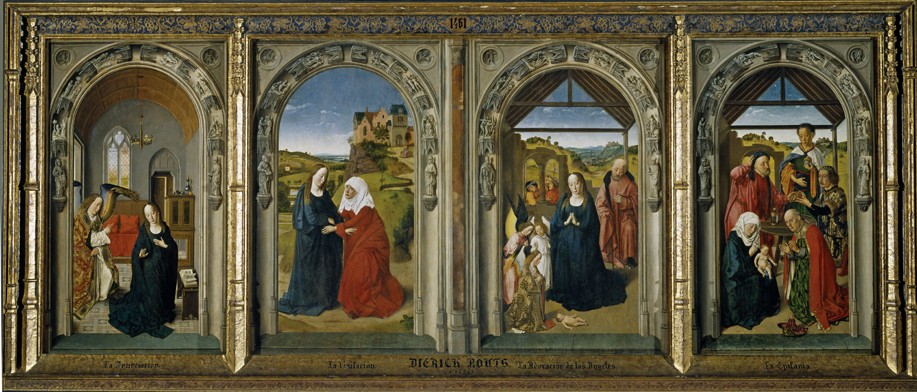 Four scenes from the life of the Virgin a Dirck Bouts