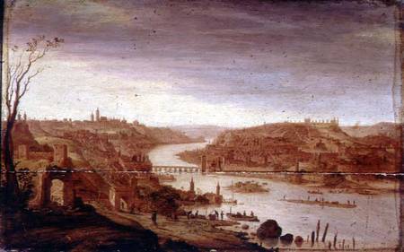 View of Prague (unrestored version) a Dirck Verhaert