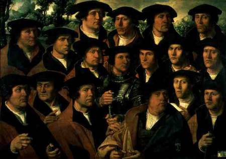 Group Portrait of the Shooting Company of Amsterdam a Dirk Jacobsz