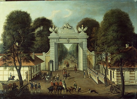 Hunting Lodge in Potsdam, c.1735 a Dismar Degen