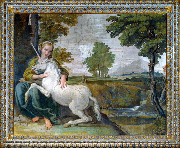 Domenichino / Maiden and Unicorn / 1602 a Domenichino (alias Domenico Zampieri)