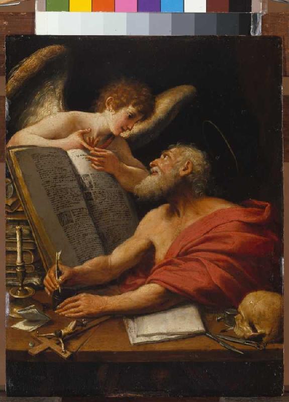 The St. Matthäus and the angel a Domenichino (alias Domenico Zampieri)