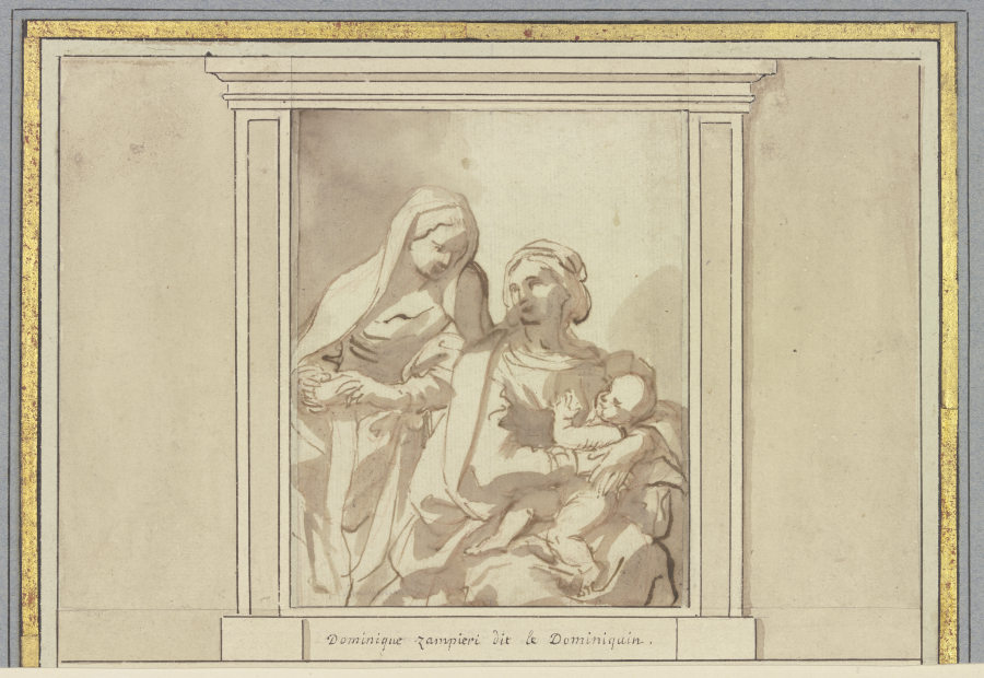 Maria mit der Heiligen Anna a Domenichino (alias Domenico Zampieri)