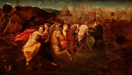Cloelia: and the Virgins fleeing from the Field of Porsenna a Domenico Beccafumi