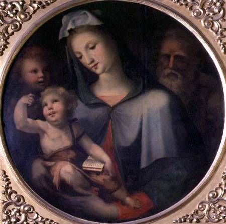 The Holy Family with the young St. John the Baptist a Domenico Beccafumi