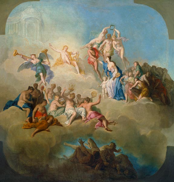 The Triumph of the Arts a Domenico Corvi