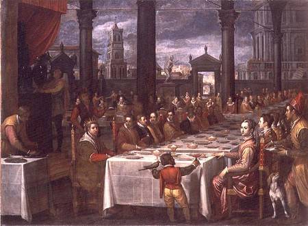 Wedding banquet of Grand Duke Ferdinand I of Tuscany (1549-1600) a Domenico Cresti Passignano