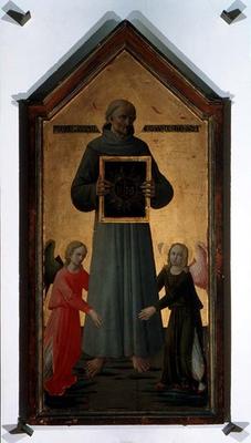 St. Bernardino of Siena (tempera on panel) a Domenico  di Michelino