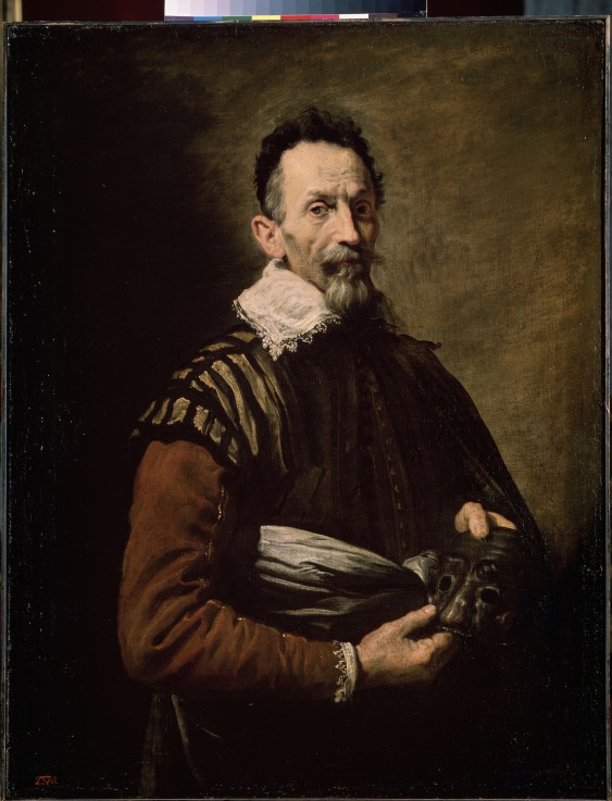 Portrait of an Actor (Claudio Monteverdi, Tristano Martinelli or Francesco Andreini) a Domenico Fetti
