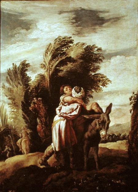 The Parable of the Good Samaritan a Domenico Fetti