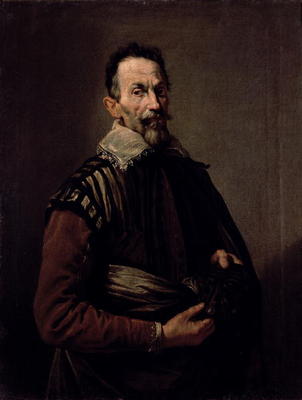 Portrait of Claudio Monteverdi (1567-1643) (oil on canvas) a Domenico Fetti