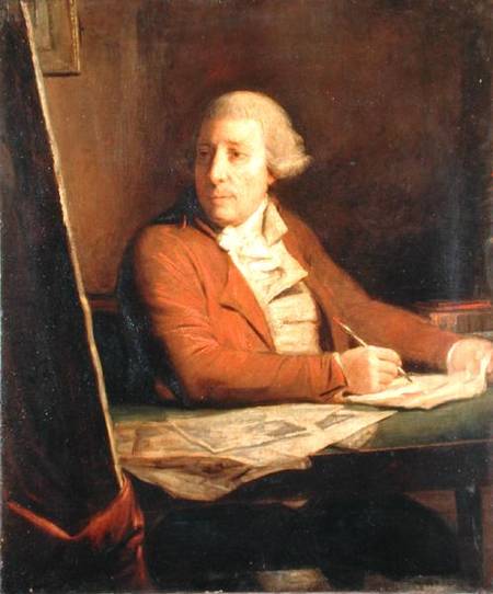 Portrait of Francesco Bartolozzi a Domenico Pellegrini