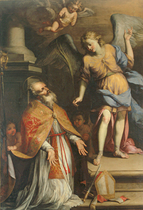 Der Hl. Romulus und ein Engel. a Domenico Salvi