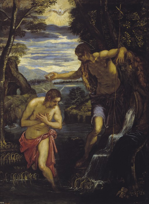 The Baptism of Christ a Domenico Tintoretto