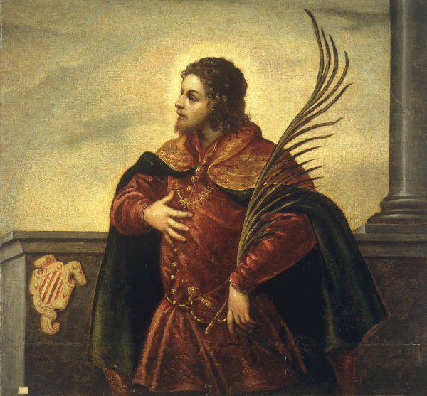 D.Tintoretto / Holy Martyr / Paint. a Domenico Tintoretto