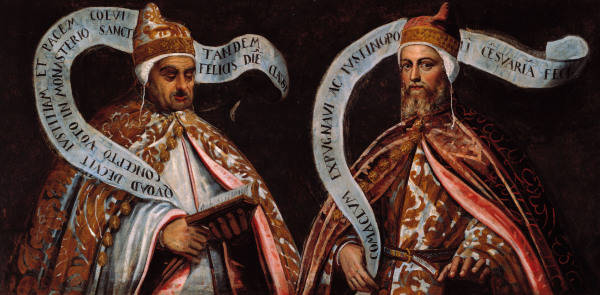 D.Tintoretto / Orso II and Pietro II a Domenico Tintoretto