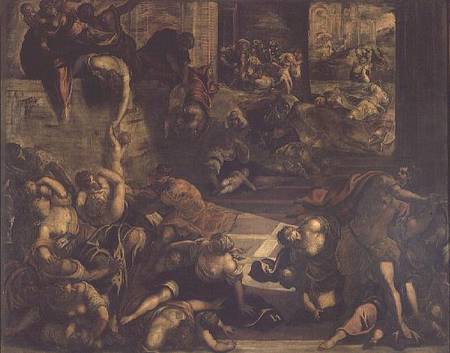The Massacre of the Innocents a Domenico Tintoretto