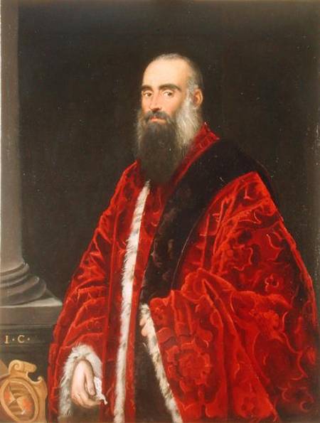 Portrait of a Contarini Procurator a Domenico Tintoretto