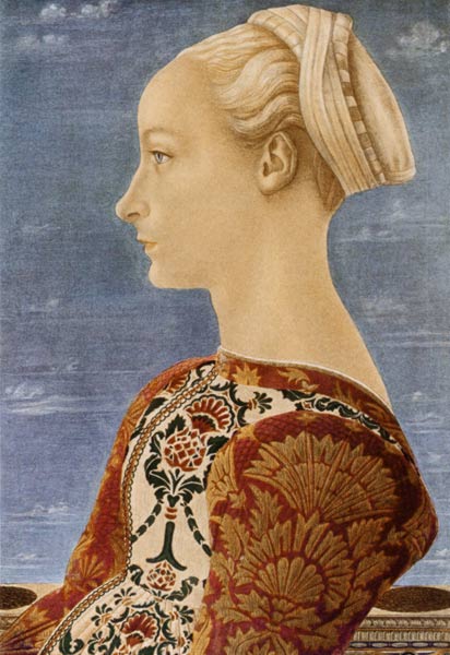 Profile picture of a young lady a Domenico Veneziano