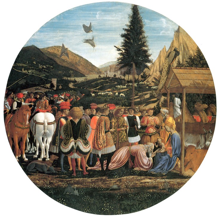 The Adoration of the Magi (Medici Tondo) a Domenico Veneziano