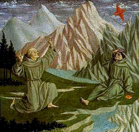 The St. Franziskus receives the stigmata a Domenico Veneziano