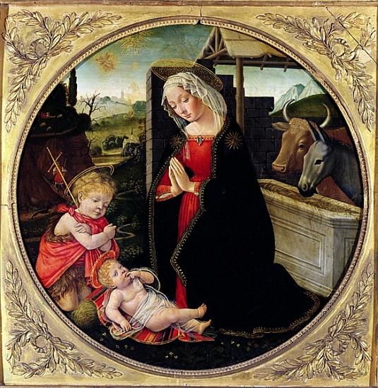Madonna and Child with St. John the Baptist a Domenico (Domenico Bigordi) Ghirlandaio