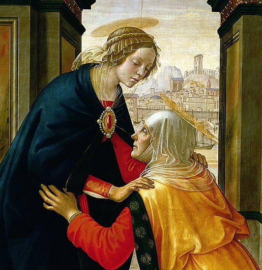 The Visitation, 1491 (detail of 192460) a Domenico (Domenico Bigordi) Ghirlandaio
