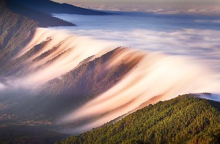 Waterfall of clouds