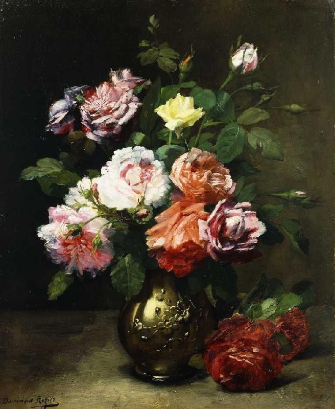 Rosei in einer Vase. a Dominique Hubert Rozier