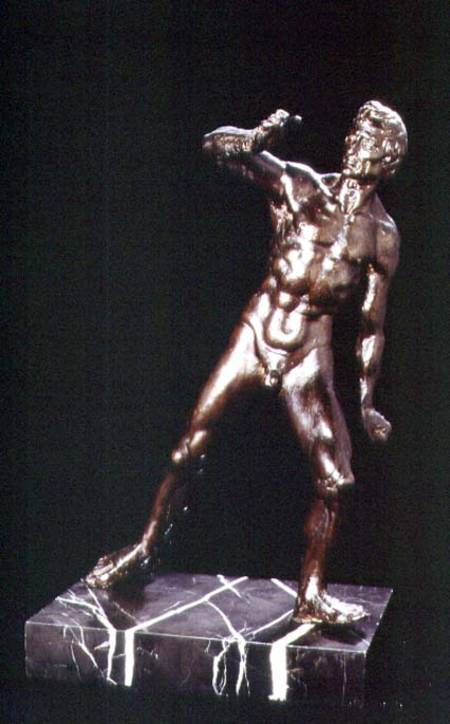 Frightened man, sculpture a Donatello
