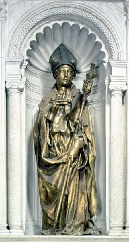 St. Louis of Toulouse, sculpture a Donatello