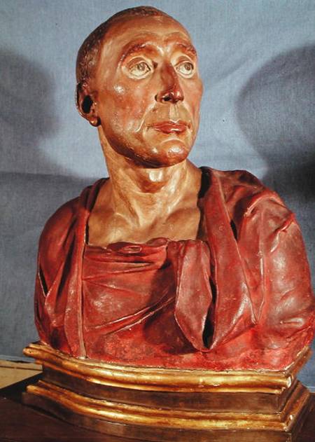 Portrait bust of the condottiere Niccolo da Uzzano (1359-1431) a Donatello