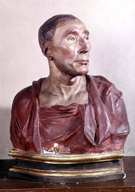Portrait bust of the condottiere Niccolo da Uzzano (1359-1431) a Donatello