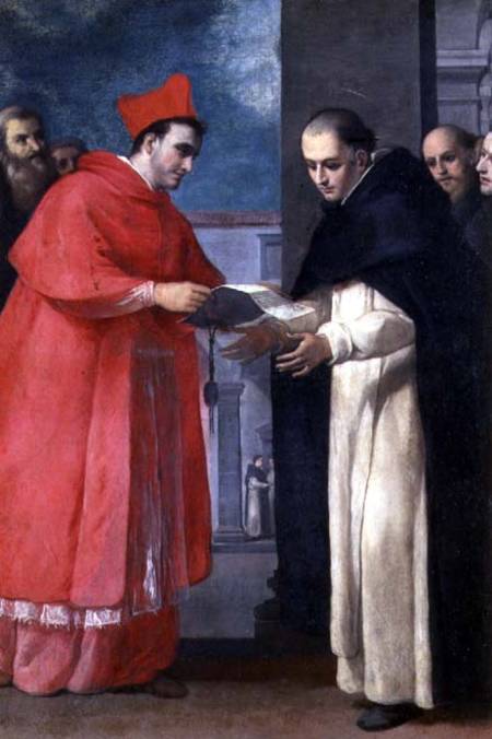 A Cardinal Gives a Bull to a Dominican Saint a Donato Mascagni