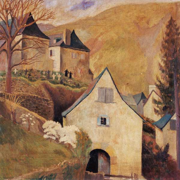 Mountain Church, Larrau (oil on canvas) a Dora Carrington