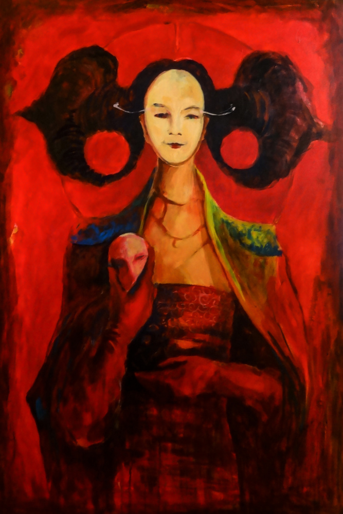 Alter Ego Oil Painting a Dora Krincy