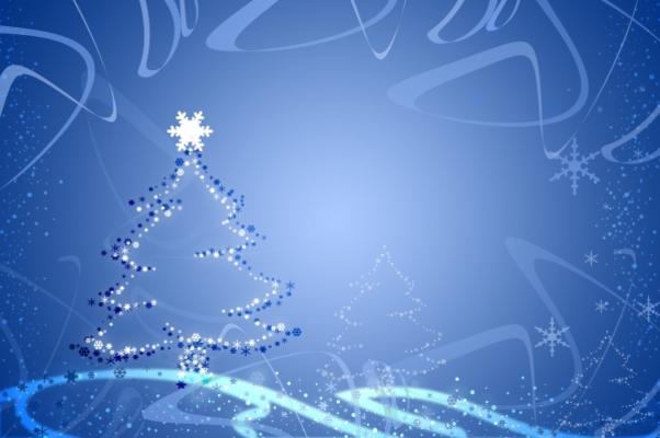 blaue illustration zu weihnachten a Doreen Salcher