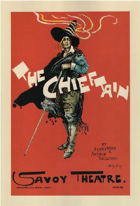 Poster for the Oper The Chieftain by A. Sullivan and F. C. Burnand